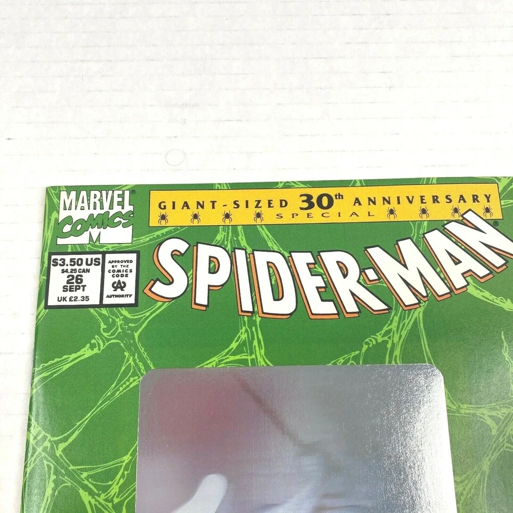 Marvel Spider-Man Comic Book 26 30th Anniversary Hologram Cover September‎ 1992